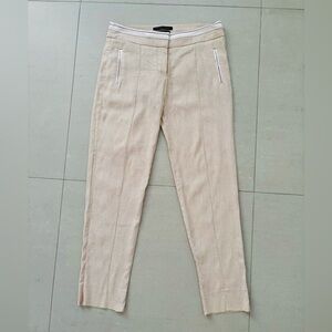 Bebe Linen Stretch Tan Women's Pants 2P
